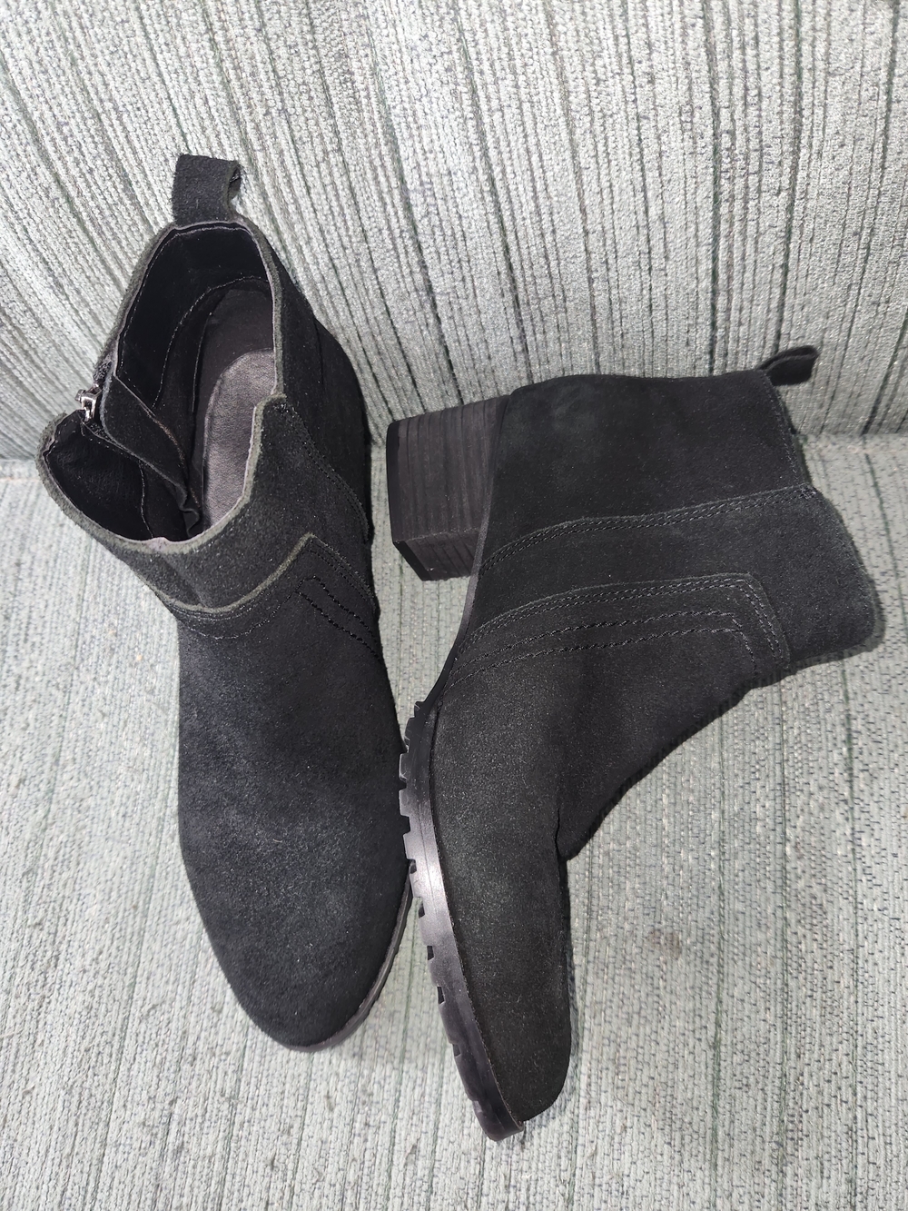 🍉Gianni Fermani Black Suede Ankle Boots